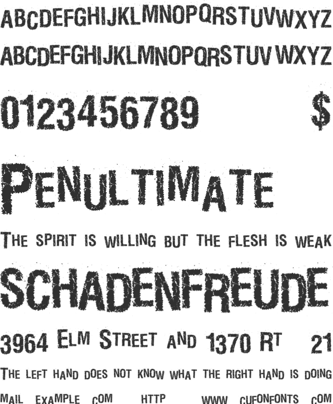 MarbleWasteland font preview