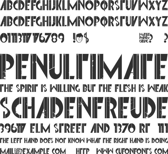 Font Interrupted font preview