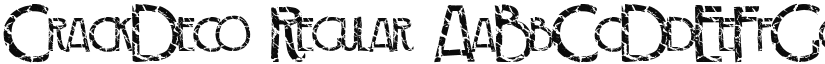 CrackDeco Regular font