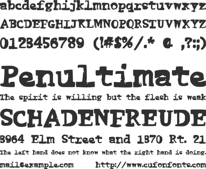 FunnyMe font preview