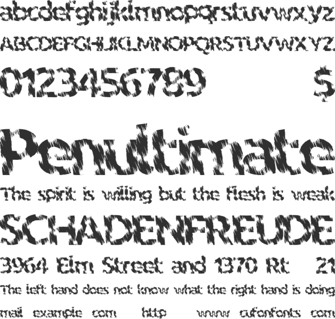 IndianTiger font preview