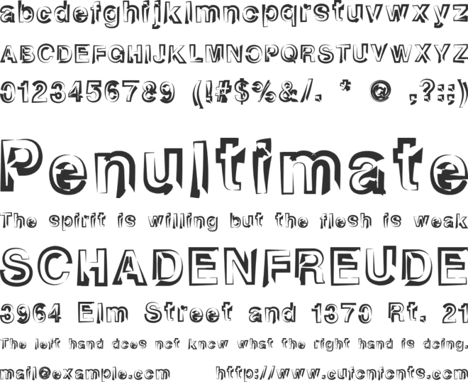 heatstroke font preview