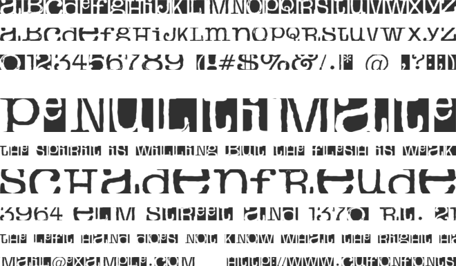 boxey moron font preview