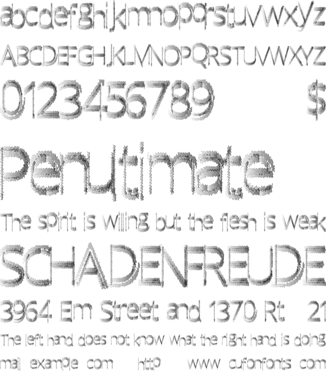 QuickFade font preview