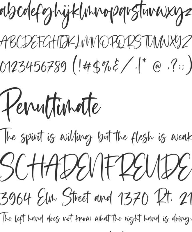 Blackbone font preview