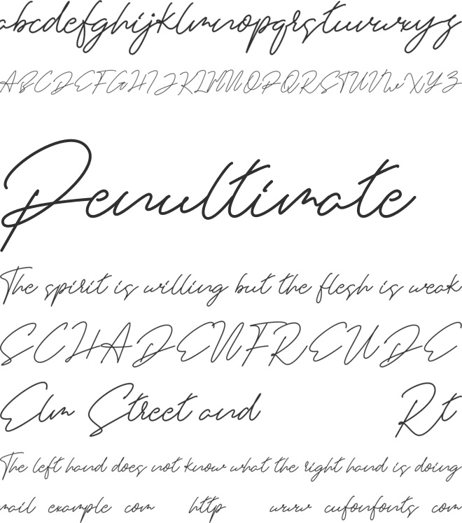 Haelynn font preview