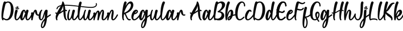 Diary Autumn font download