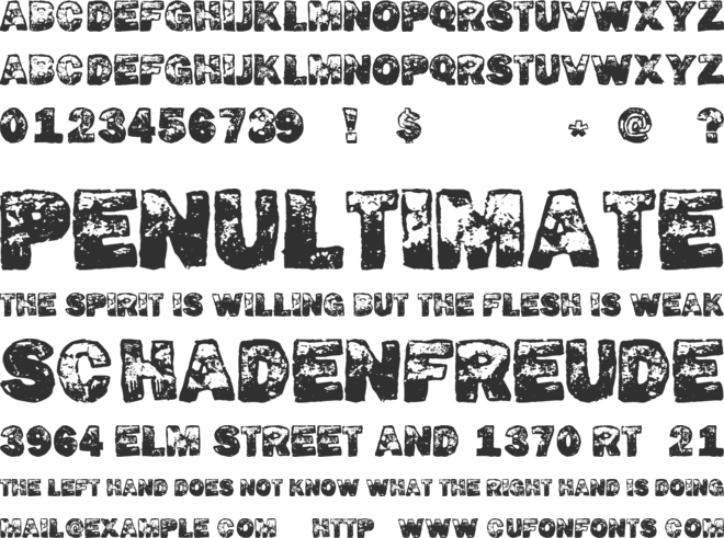 Dirty Fox font preview