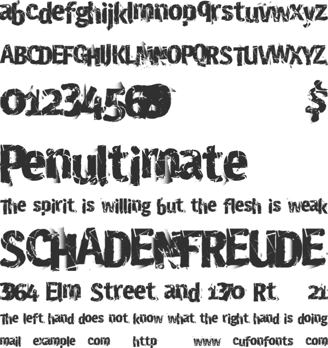 CrashSite font preview