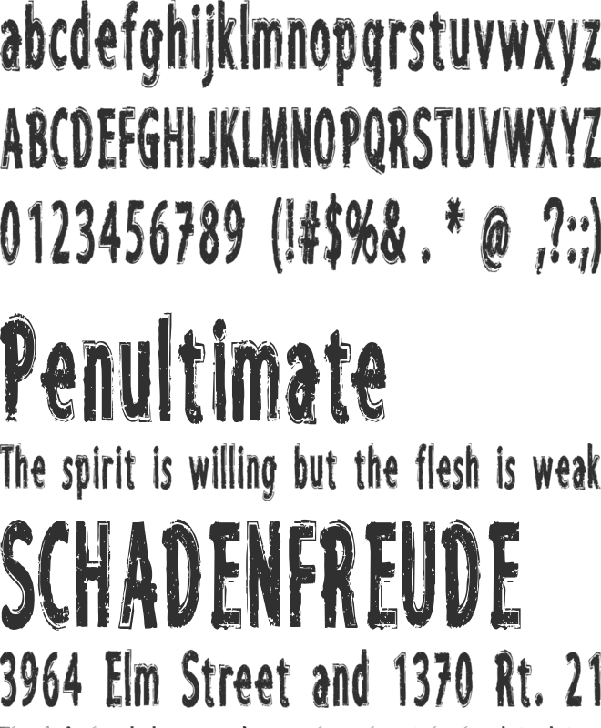 CF I want to believe font preview