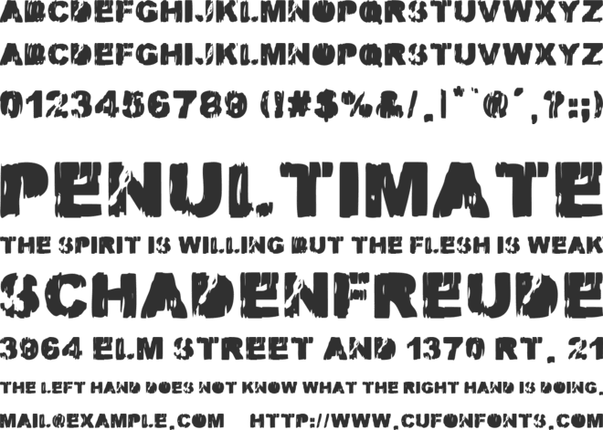 MALAMADRE font preview