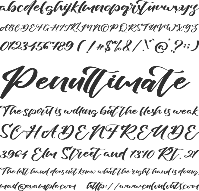 Hatchill font preview