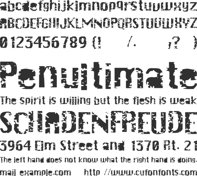 DrSchiwago font preview