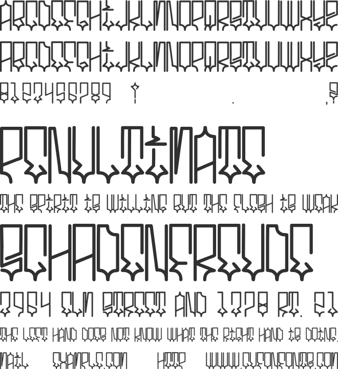 westcoast ink font preview