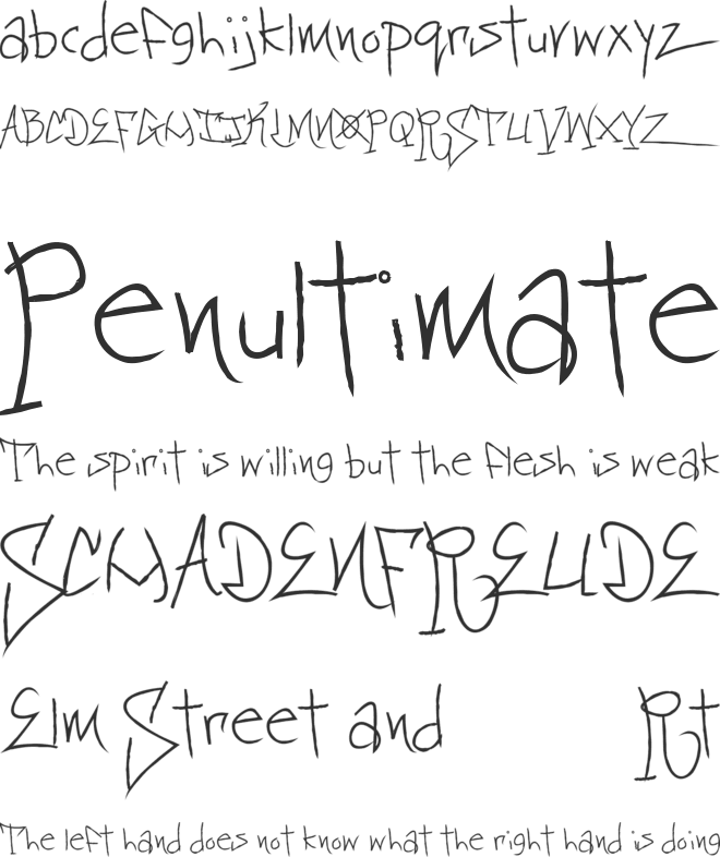 BlackbookTwo font preview