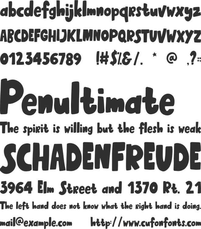 Bravary font preview