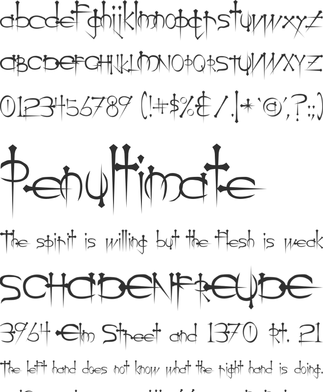 Ogilvie font preview