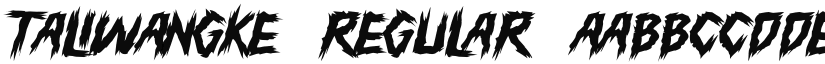 TALIWANGKE font download