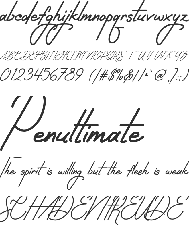 Sintyabelinda font preview