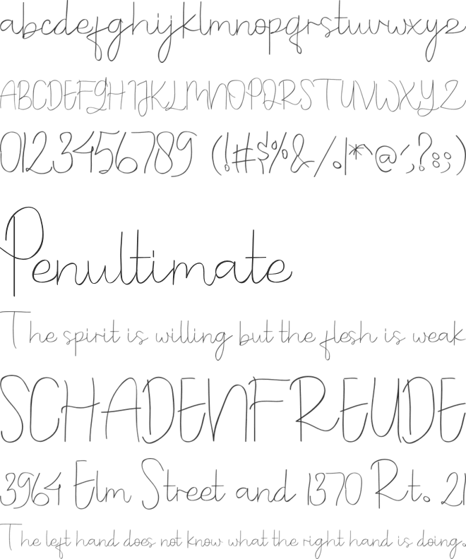 hitomi font preview