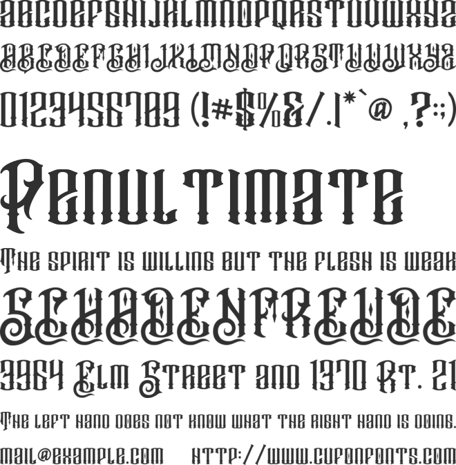 Barakah Demo font preview