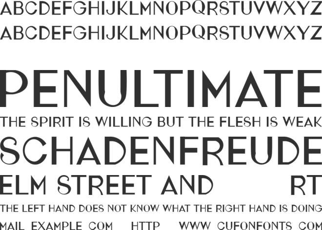 ALPHINANDHITA font preview