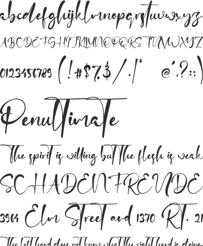 Candy Clause font preview