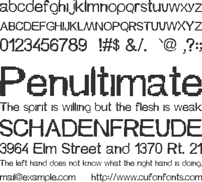 szionka font preview