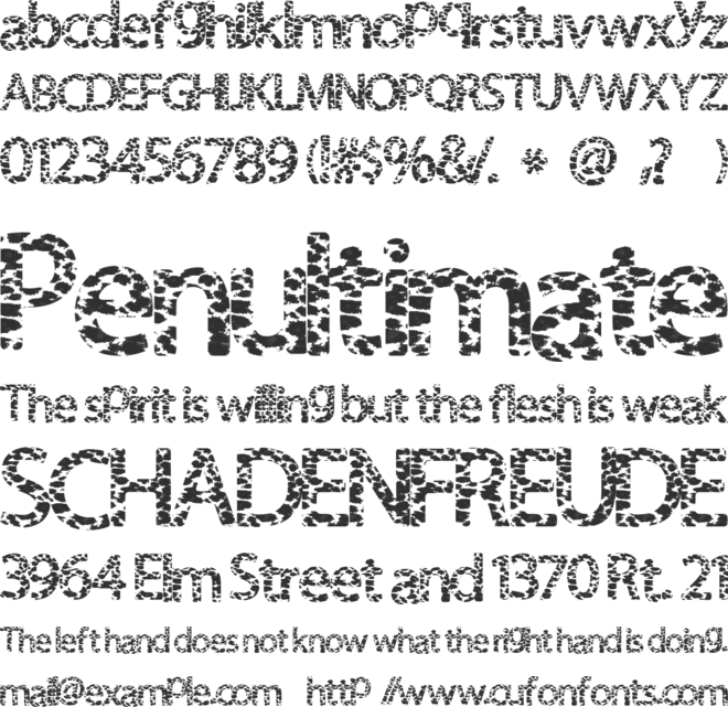 FurHandcuffs font preview