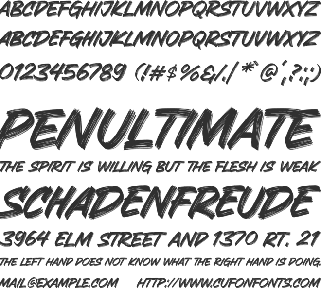 Granesta font preview