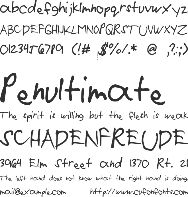 Mikee font preview