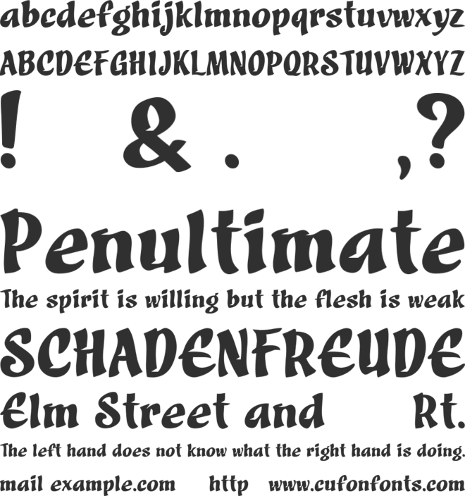 Ampikunanti font preview