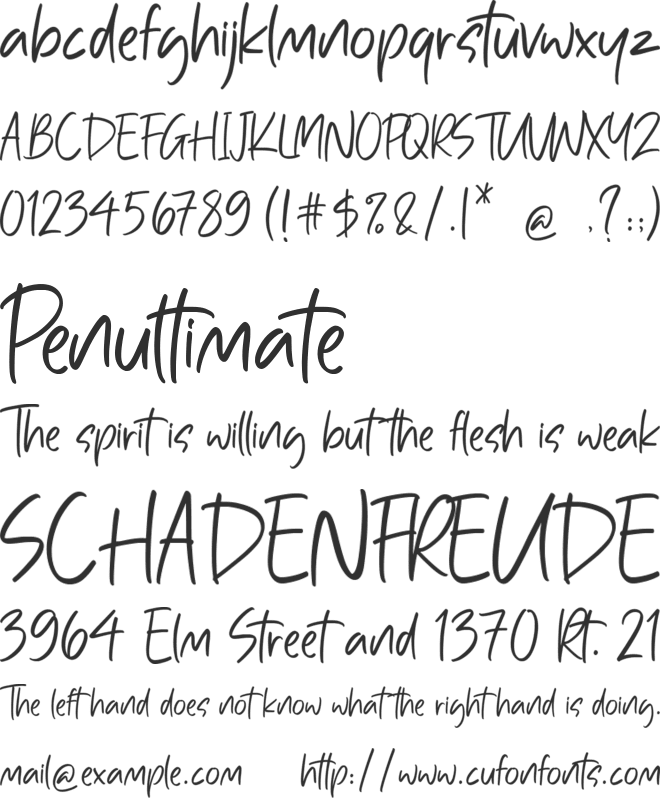 Uptown Berlin font preview