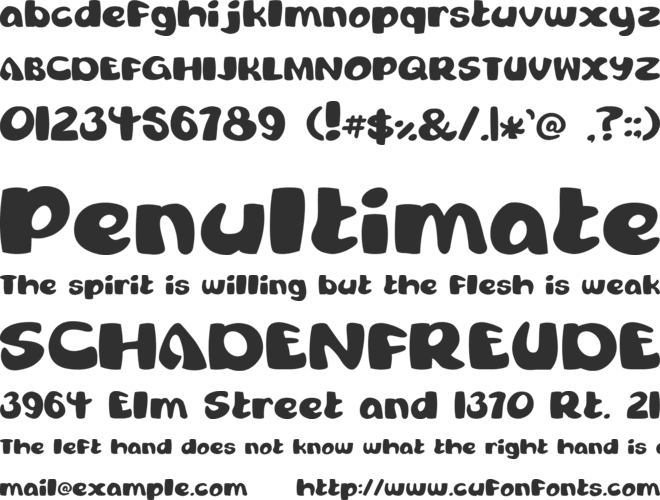 conch font preview