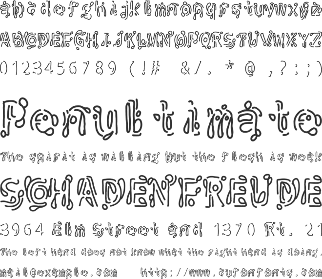 Djar font preview