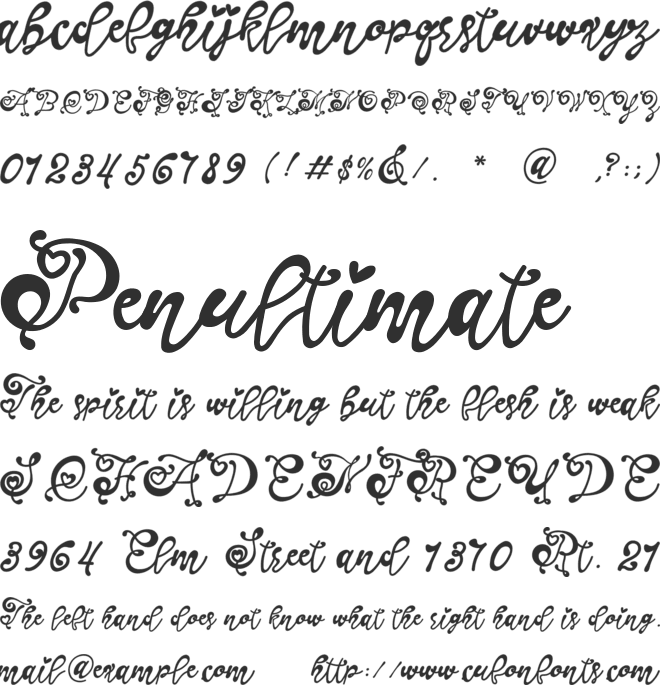 Mermaid Christmas font preview