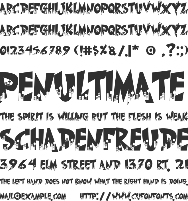 The Cityzen font preview