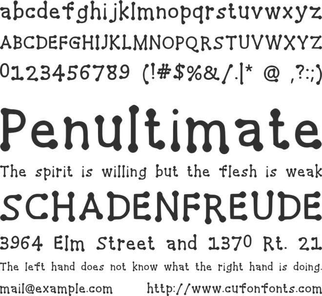 Fagr font preview