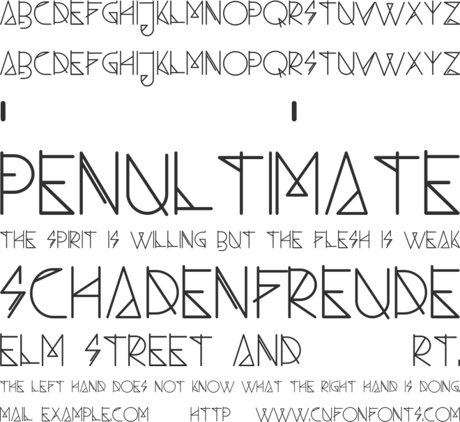 Ambo font preview