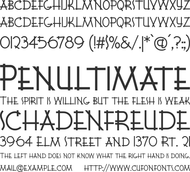 K22 Lawenta font preview