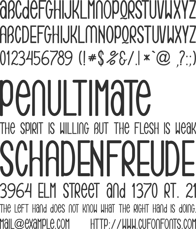 Romario Demo font preview