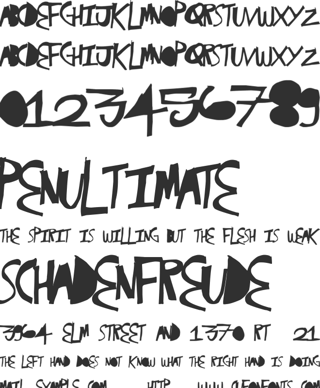 VictoryCut font preview