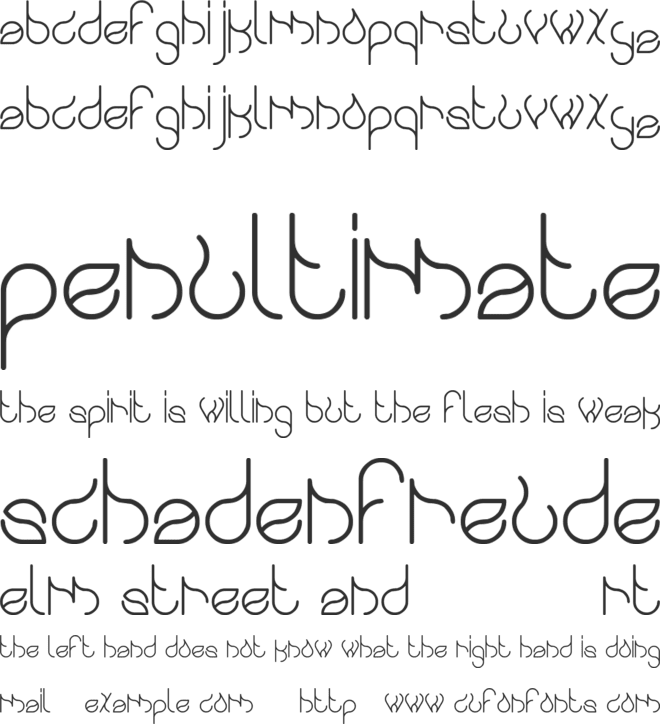 swingingswan font preview