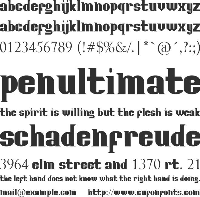 Posterfont font preview