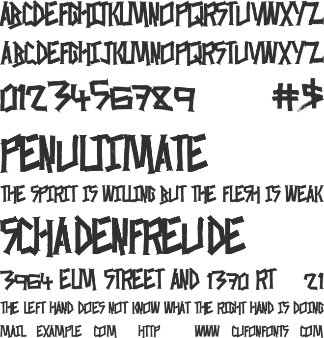 WasteFactory font preview