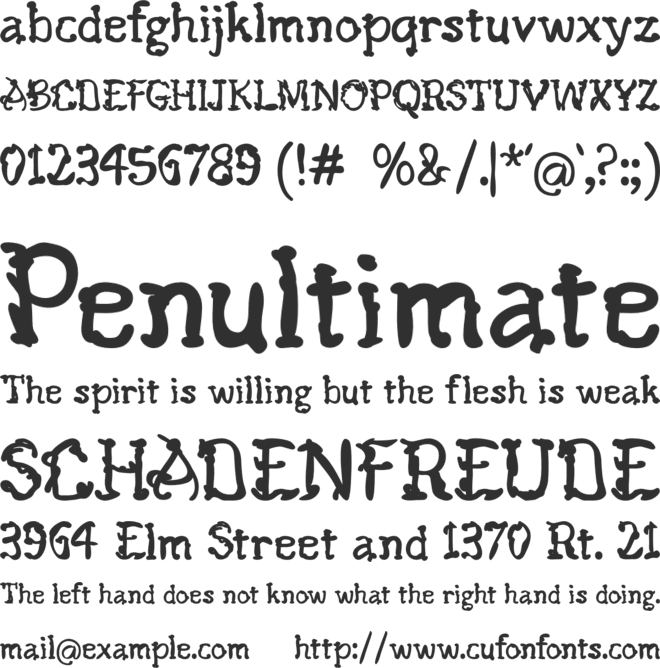 Nemukhin Obralho font preview