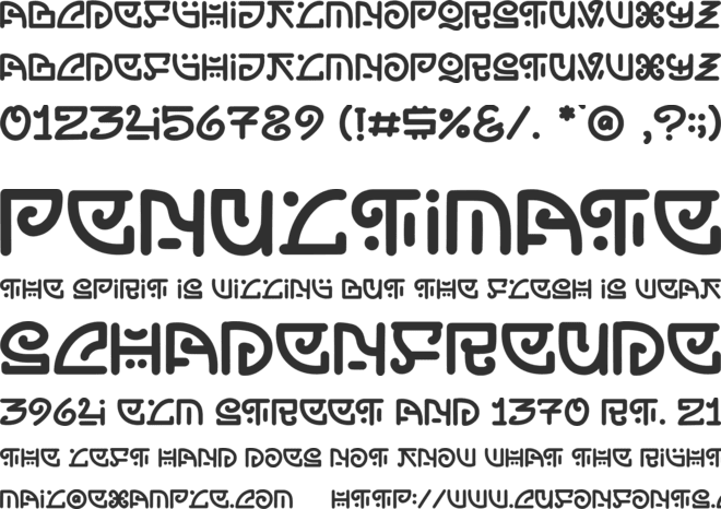 doodlez forever -demo version- font preview