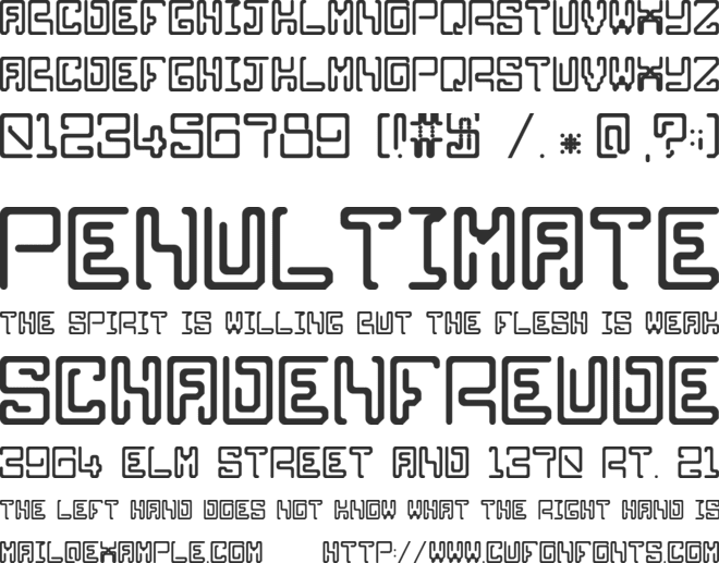 Clippersnip font preview