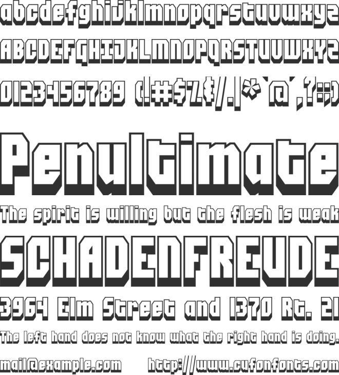 Blockt font preview