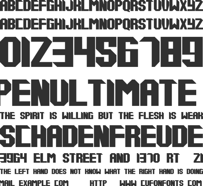 tups000 font preview